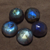 13 mm - 5 pcs - Gorgeous Nice Quality AA Labradorite - Super Sparkle Rose Cut Faceted Round -Each Pcs Full Flashy Gorgeous Fire